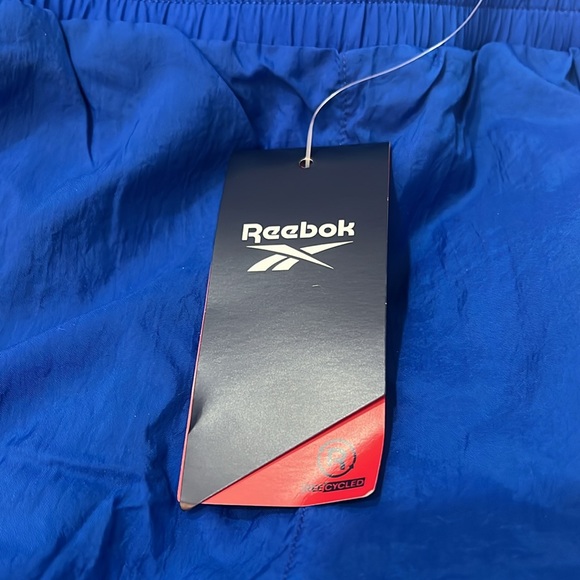NWT Men’s REEBOK Royal Blue, White and Navy Training Woven Track Pants - Picture 4 of 7